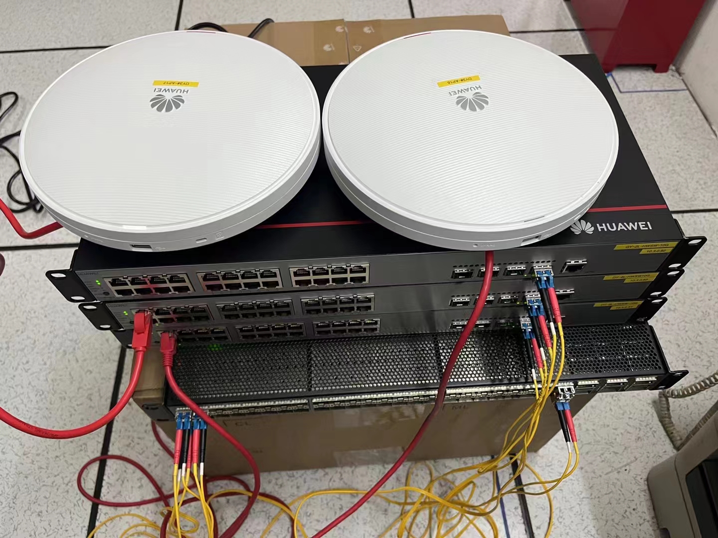 华为工业无线覆盖项目，120亩厂房，64AP全覆盖1